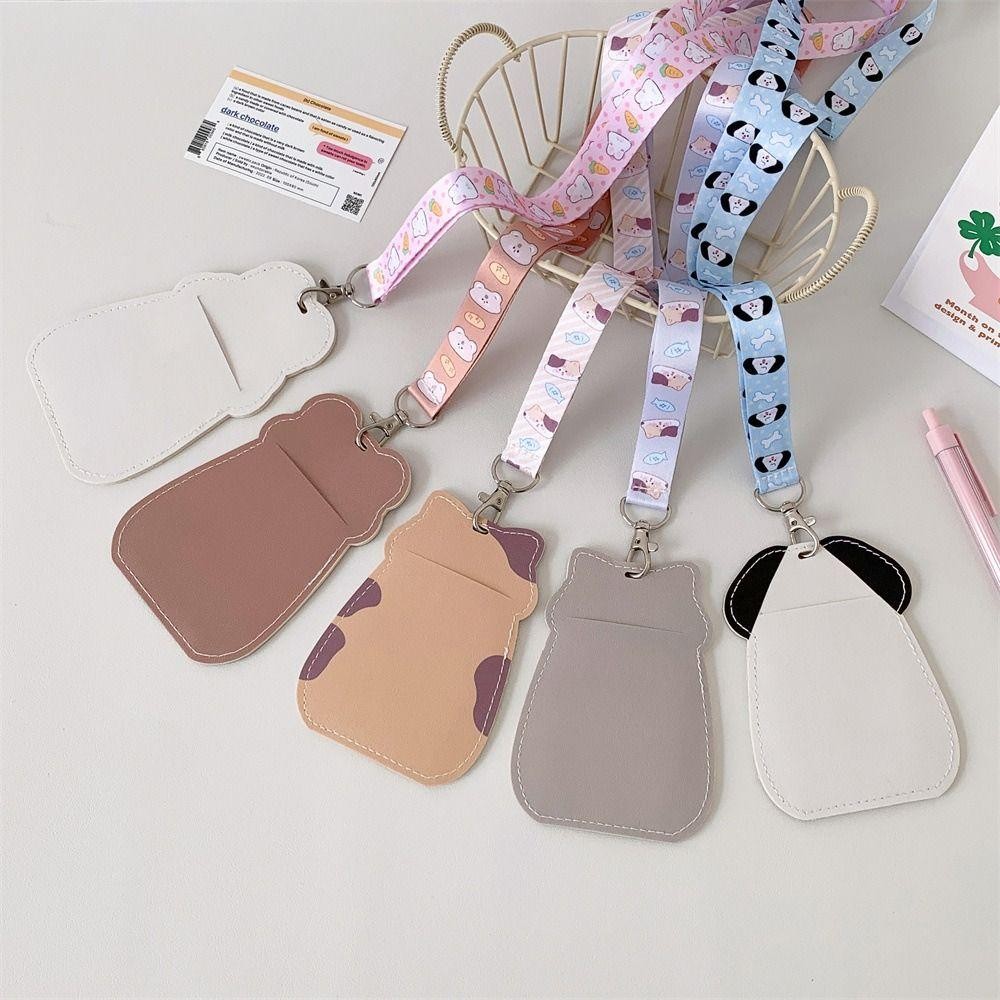 [Vận chuyển nhanh] Tấm bảo vệ ảnh SIMPLEAID, có dây buộc Giá đỡ Photocard Kawaii, Vỏ thẻ PU hoạt hình dễ thương