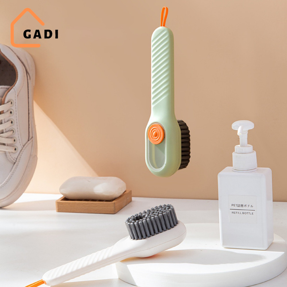 Bàn Chải Vệ Sinh Có ngăn chứa nước giặt,  Bàn chải cọ rửa đa năng 3 trong 1 có hộc chứa xà phòng