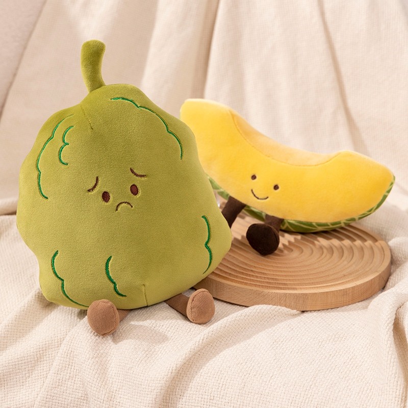 Rytanda sầu riêng, Cantaloupe, Dưa hấu, Đồ chơi nhồi bông trái cây dễ thương Bầu đắng, Gối, Búp bê rau củ, Gối cho trẻ em, Bạn gái, Quà tặng sinh nhật, Quà tặng Giáng sinh