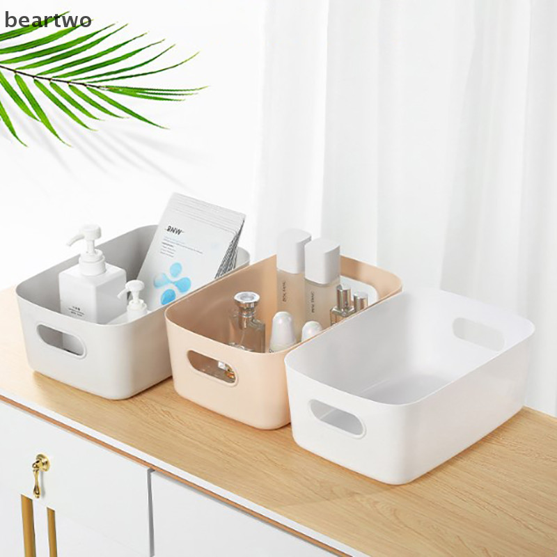 < Beartwo > Hộp Bảo Quản Máy Tính Để Bàn 3 Kích Cỡ Dung Tích Lớn Dụng Cụ Trang Điểm Mỹ Phẩm Hộp Bảo Quản Thẻ Văn Phòng Phẩm Hộp Đựng Điện Thoại Đẹp