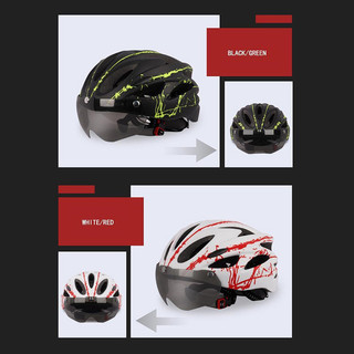 Tmoy Unisex Người Lớn Siêu Nhẹ Xe Đạp Đi Xe Đạp Mũ Bảo Hiểm Có Kính Cho Thể Thao Ngoài Trời Đi Xe Mũ Bảo Hiểm TCM