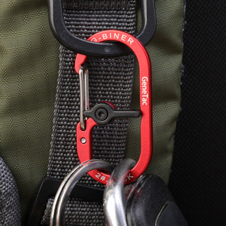 [3-5 ngày đến] Kẹp khóa Carabiner bằng nhôm ngoài trời để đi bộ đường dài / leo núi, Phụ kiện bánh răng đa năng bền nhẹ có khóa an toàn (5cm)