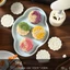 Khuôn Bánh Trung Thu Tròn ICUCKO, DIY 50g Khuôn Bánh Trung Thu, Lễ Hội Trung Thu Họa Tiết Sakura Tem Fondant Bánh Trang Trí Dụng Cụ Bấm Tay Khuôn