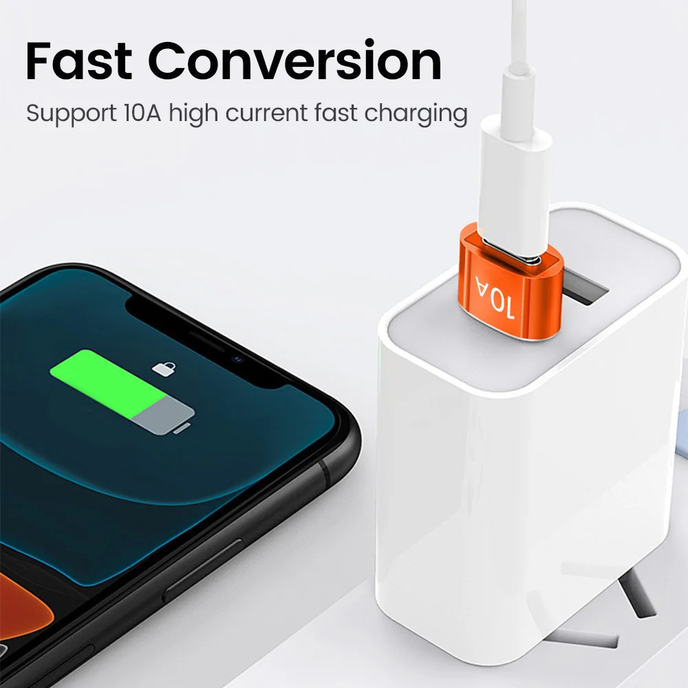 Bộ Chuyển Đổi Loại C USB 3.0 Sạc Nhanh Đầu Nối Loại C Nam Sang USB Nữ Chuyển ĐổiOTG 10A Cho Laptop Điện Thoại Thông Minh USB-C otg
