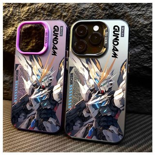 Ốp Điện Thoại Anime Gundam Cho OPPO Reno 12F 11F 10 12 Pro 5G A3X A60 A78 5G Vỏ In Thoáng Mát Laser Acrylic Cứng IMD Giáp Chống Sốc Mờ