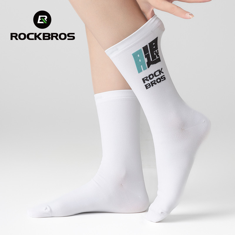 Rockbros Tất Đi Xe Đạp Giữa Chân Đàn Hồi Cao Thoáng Khí Nhanh Khô MTB Xe Đạp Đường Bộ Thể Thao Chạy Bộ Tất Nam Nữ