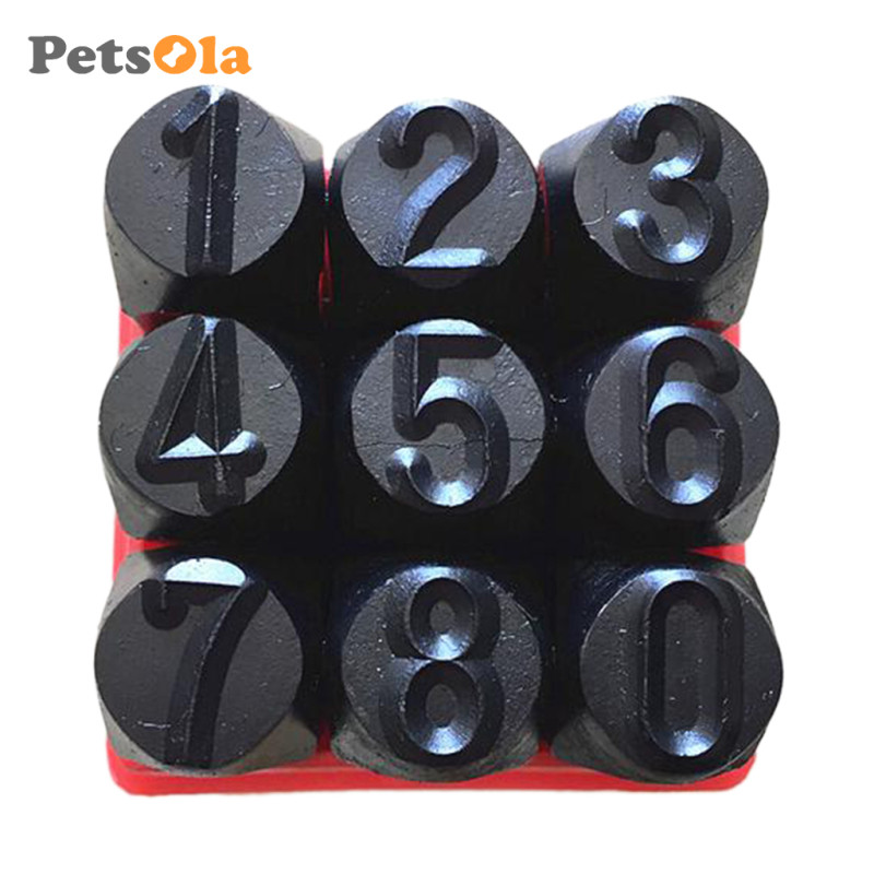 Bộ tem chữ cái và số Bộ dụng cụ kim loại bằng thép đục lỗ, được làm bằng thép carbon và chắc chắn