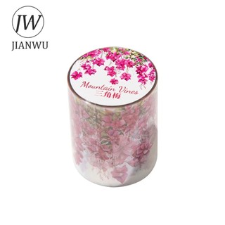 Jianwu 50mm * 200cm Leo Núi Dòng Vintage Cây Hoa Cảnh Quan Chất Liệu Cắt Băng PET Tạp Chí Sáng Tạo Văn Phòng Phẩm