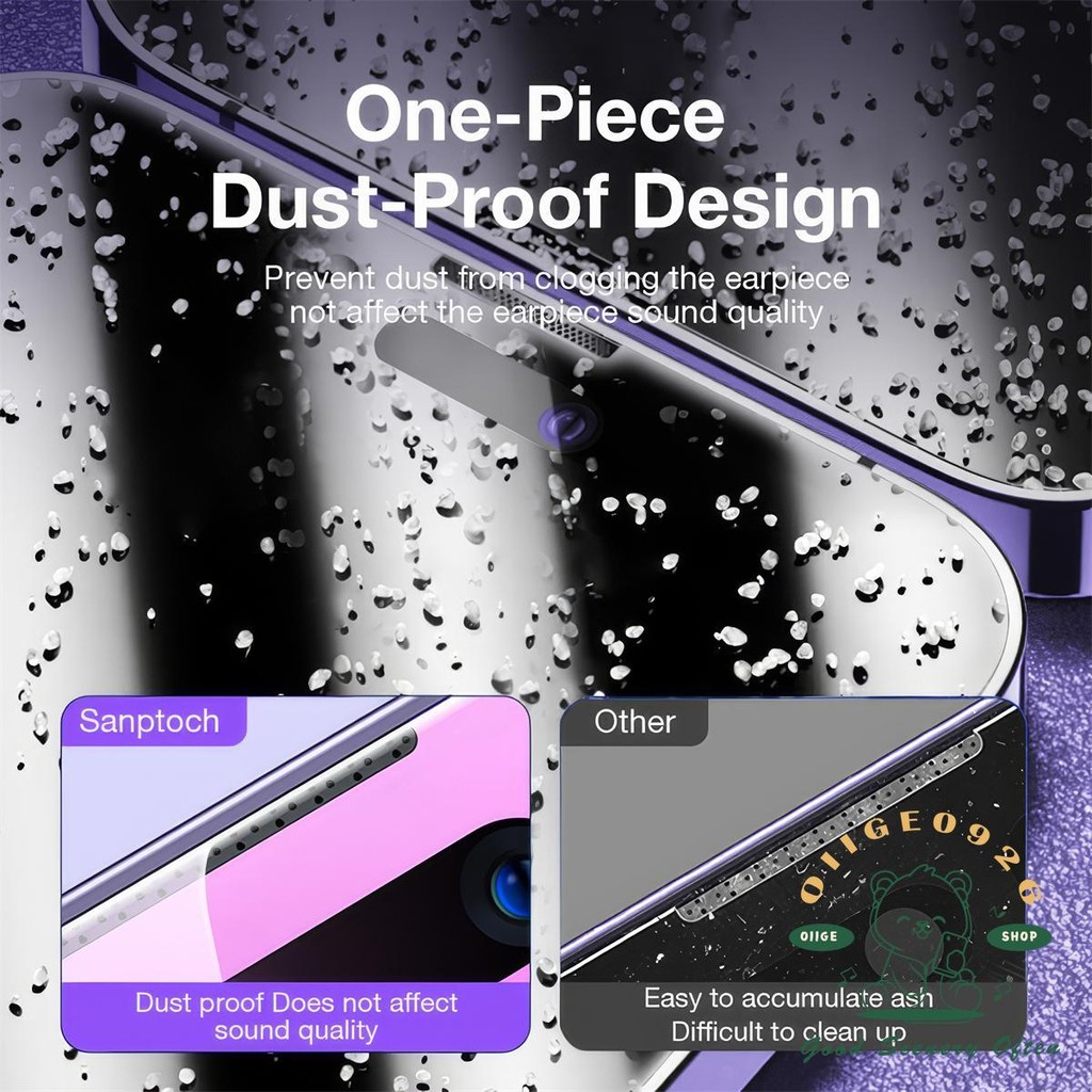 【 Phim bảo vệ iPhone16 】 Kính cường lực HD cho iPhone15 Pro Max 14 13 12 11 7 / 8Plus XS XR Full Cover Chống bụi Bin Giây Miếng dán