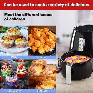 Khuôn nướng bánh muffin bằng silicon 7 khoang-Khay nướng chống dính Khuôn bánh mì Tart dùng chiên không dầu