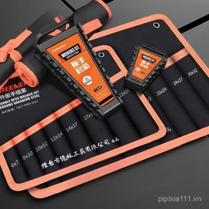 Túi đựng dụng cụ rừng xanh Túi đựng dụng cụ vải Túi đựng dụng cụ bằng nhựa chống mài mòn giá đỡ đa năng cờ lê dày dặn Túi đựng đồ kim loại cầm tay