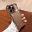 Dành Cho Xiaomi 17 Pro Max 15T Pro Xiaomi15T Xiaomi15TPro Vỏ Điện Thoại Mạ Sáng Bóng Kinh Doanh Đơn Giản Sang Trọng Trong Suốt Túi Khí Chống Rơi Vỏ Mềm Chống Sốc