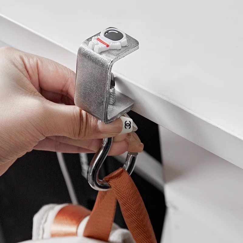 Di Động Có Thể Điều Chỉnh Bàn Bên Ba Lô Móc Thép Carbon Xoay Được Túi Treo Móc Treo Túi Xách Có Thể Tháo Rời Kệ Bàn Học Sinh Có Thể Tháo Rời Móc Treo