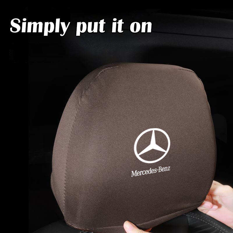 Vỏ bảo vệ tựa đầu ô tô Mercedes Benz Vỏ gối đa năng cho xe tải và xe buýt thoáng khí và chống bụi bẩn cho W176 W246 W204 W205 W212 W213 W221 W222