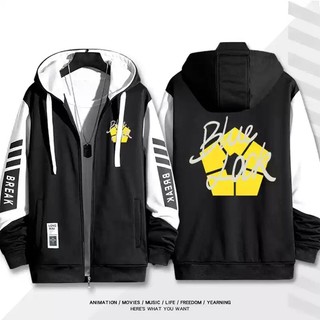 Ps2 BLUE LOCK Isagi Yoichi Bachira Meguru Nagi Seishiro áo khoác dây kéo Áo khoác Hoodie cardigan áo len Cosplay SP2