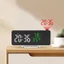 Đồng hồ sáng tạo SA có màn hình LED và chiếu nhiệt độ ẩm thời gian cho không gian trong nhà