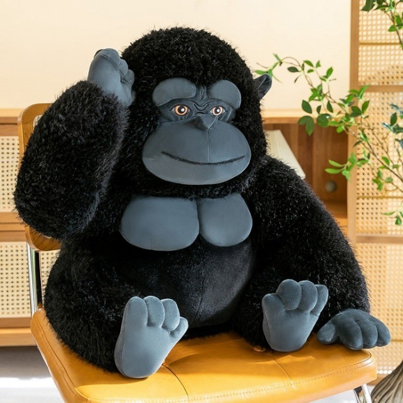 Mới Màu Đen Gorilla Sang Trọng Đồ Chơi Vui Nhộn 50cm Chimpanzee Sang Trọng Búp Bê Dễ Thương King Kong Đồ Chơi Nhồi Bông Gối Trang Trí Phòng Ngủ Nhà Mềm Mại Cho Bé Làm Mềm Búp Bê Trẻ Em Quà Tặng Sinh Nhật Quà Tặng Giáng Sinh COD