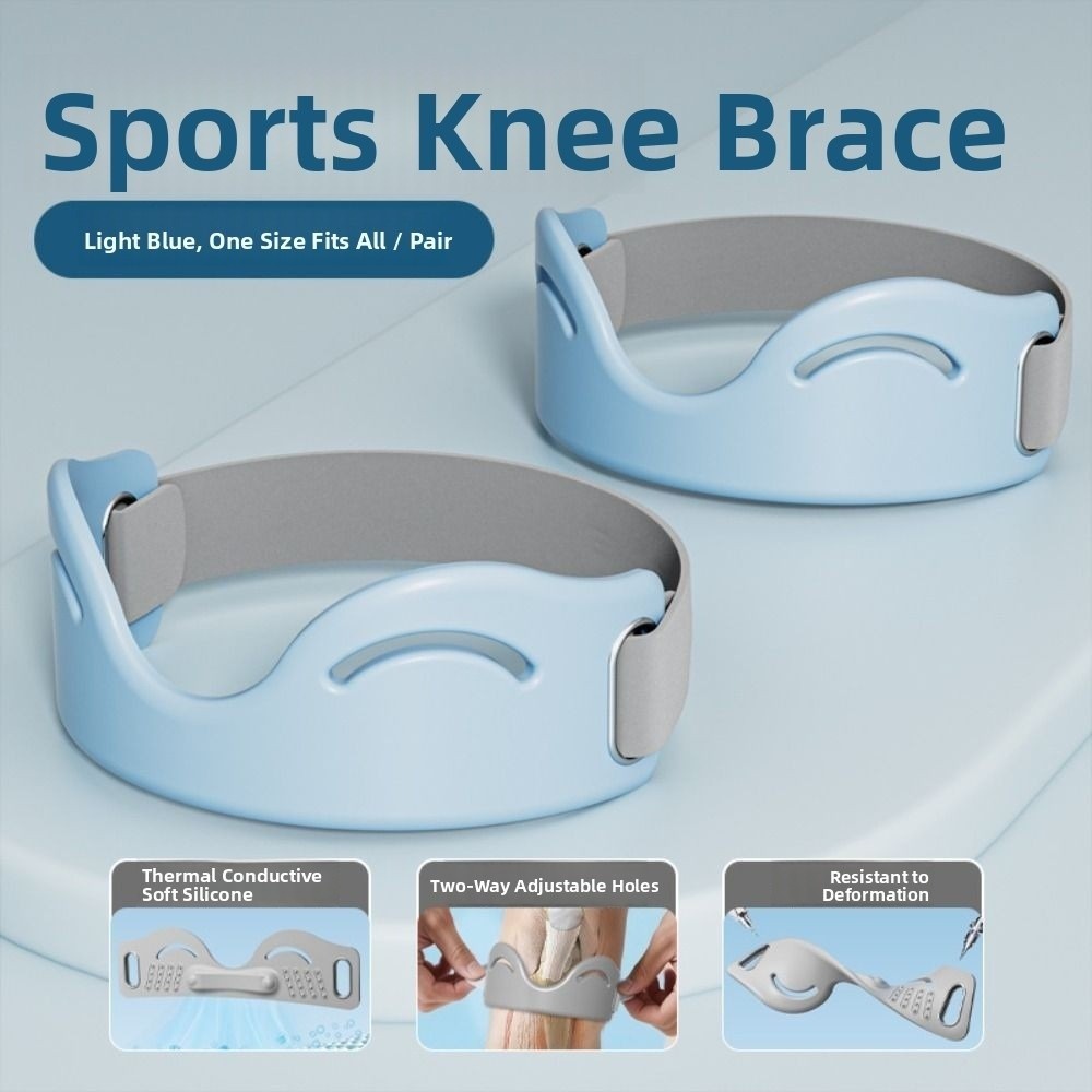 Dây hỗ trợ đầu gối Patella bằng silicon, bảo vệ cố định, đàn hồi cao cho thể thao, phòng tập