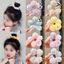 【Scrunchie】Dây Buộc Tóc Hoa Dễ Thương Đẹp Thời Trang Hàn Quốc Phụ Kiện Tóc