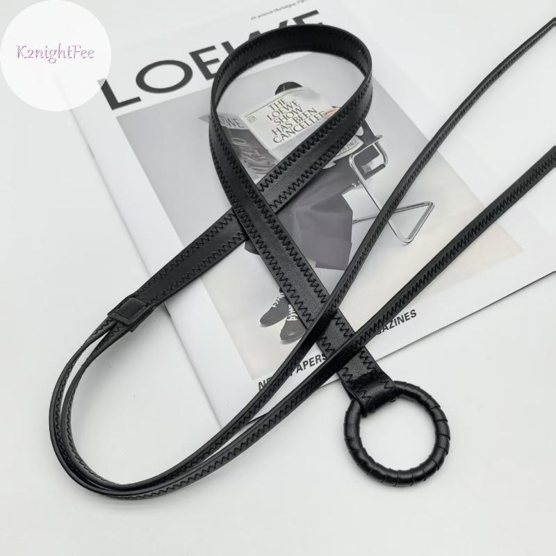 K2nightFee Lỗ Vintage Dây Da Màu Trơn Vintage Trang Trí Thắt Lưng Mỏng Đầm VN