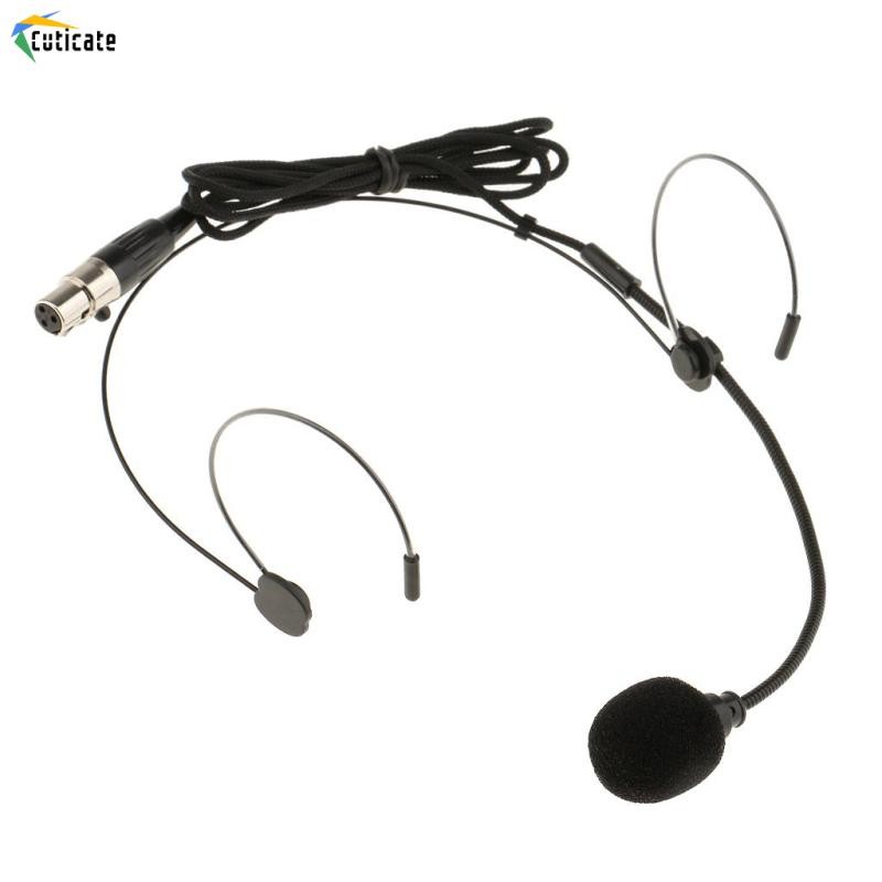 Tai nghe móc tai chuyên nghiệp / Micrô đeo đầu 3Pin Màu da 3,5mm