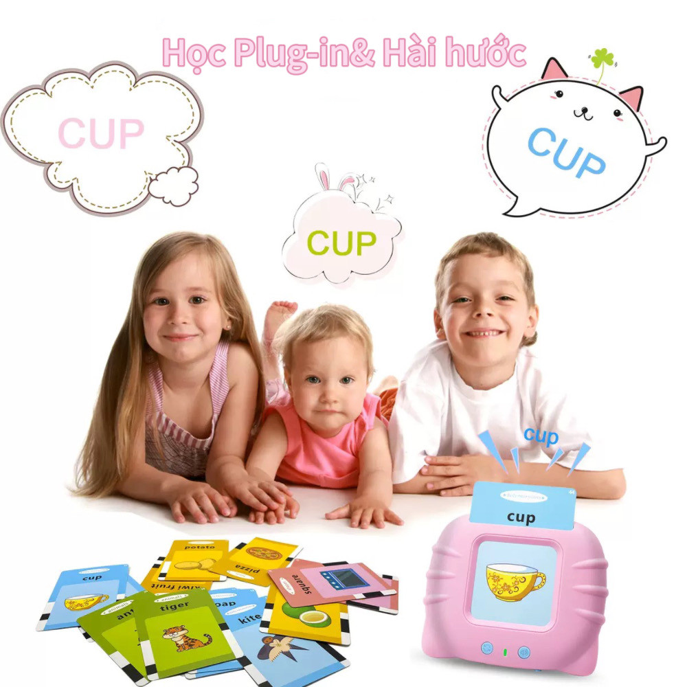 Portable Pronunciation Oral Learning Card Machine Kids Educational Toys Flash Card Reader