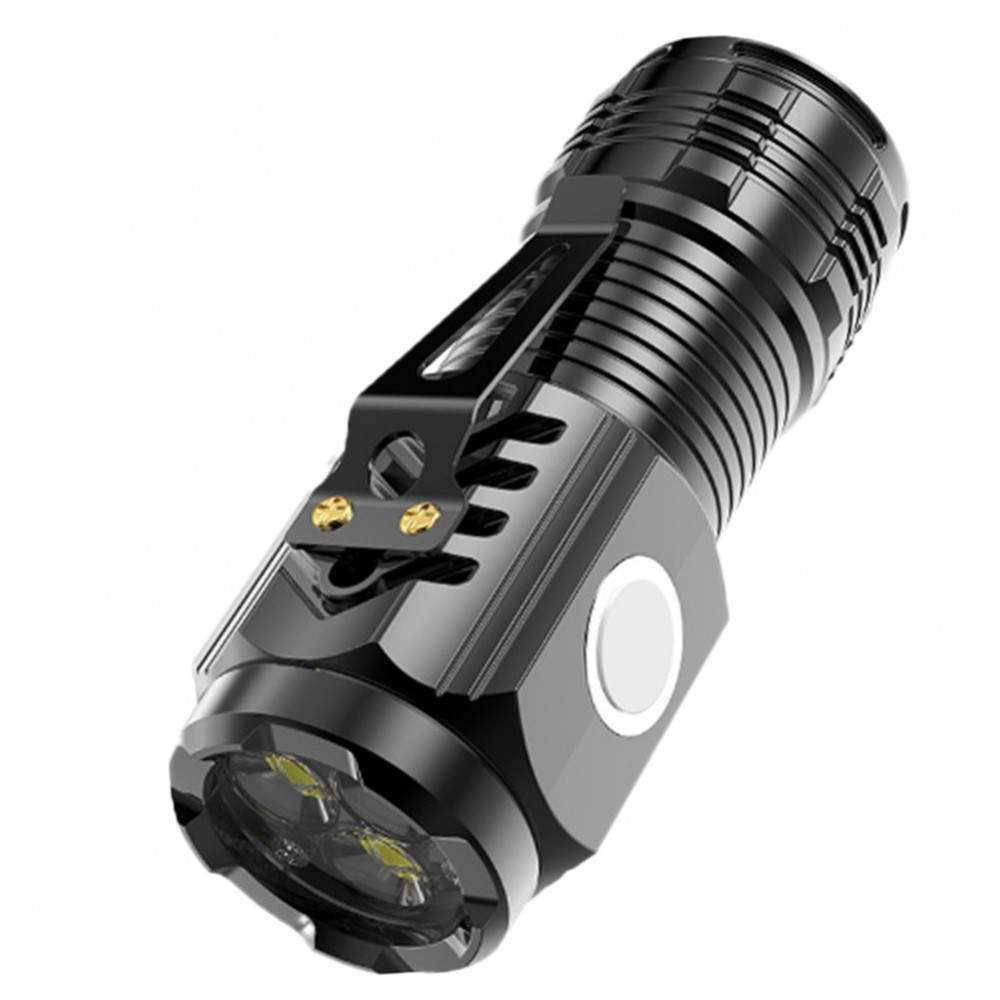 {WELV}Mini USB LED Flashlight 3 Core for Outdoor For fishing and Camping Use