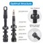 Van lốp xe đạp không săm, Van lốp xe đạp lõi đồng thau có thể tháo rời 40 / 50 / 65 / 80mm, Phụ kiện xe đạp núm vú F / V cho xe đạp MTB đường trường