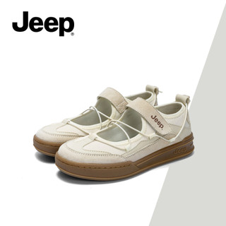 Giày thoáng khí mùa hè mới dành cho nữ JEEP - Áo khoác mỏng chống trượt đa năng chống trượt, phong cách Ballet Mary Jane, mặc hàng ngày thoải mái