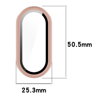 Kính Cường Lực + Vỏ Cho Xiaomi Band 10 Matte Cứng PC Ốp Lưng Bảo Vệ Màn Hình Cho Xiaomi Band 9 8 Vỏ Đồng Hồ Thông Minh Phụ Kiện