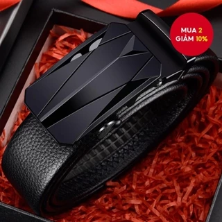 Nam Thời Trang Ngày Lễ Tự Động Khóa Không Răng Khóa Kinh Doanh Da Thật Chính Hãng Quần Jean Nam Chất Lượng Cao Thắt Lưng Nam