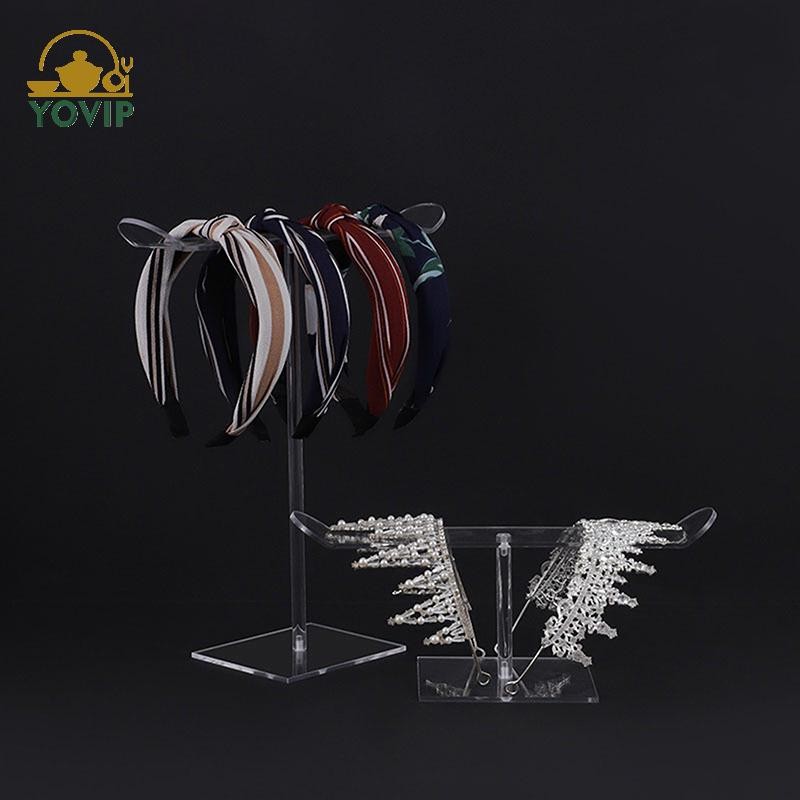 YOVIP Rõ Ràng Giá Đỡ Acrylic Có Thể Tháo Rời Vòng Cổ Vòng Tay Màn Hình Đứng Phụ Kiện Tóc Thanh Cho Băng Đô Tổ Chức VN