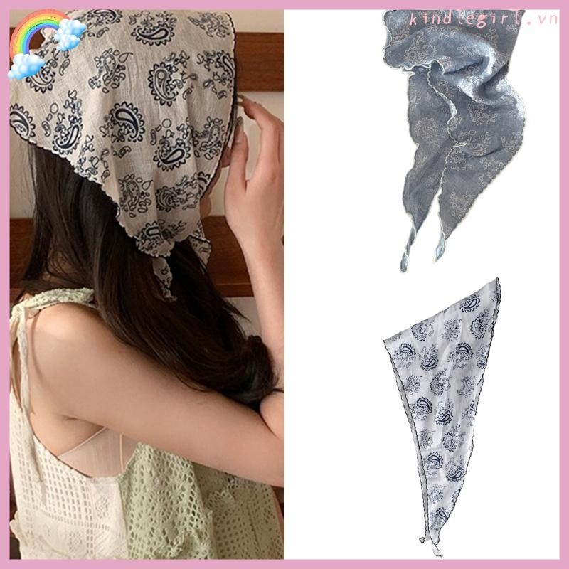 Vua Pháp Bandana Hoa Họa Tiết Cho Nữ - Thích Hợp Ngày Lễ Sang Trọng
