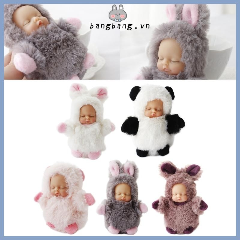 Bằng Dễ Thương Ngủ Cho Bé Móc Khóa Trang Trí Phụ Kiện Thời Trang Ba Lô Kẹp Trẻ Em Túi Xách Charm Goodies Túi Filler