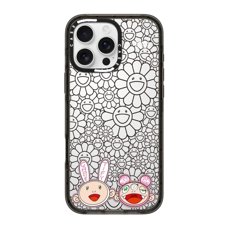 CASECASE X KAIKAI VÀ KIKI BLACK Ốp Lưng Hồng Đen Trong Suốt Cứng Hút Từ Tính Tác Động Cho Apple IPhone 12 13 14 15 16 Pro Max Plus Có Hộp