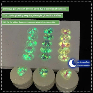 ANNIES Gel móng dạ quang Firefly Sequin Series, kim sa lấp lánh, đa sắc, trị liệu móng nghệ thuật cho tiệm