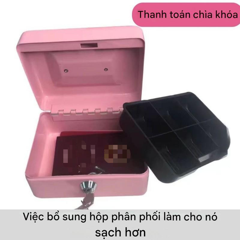 Két Sắt Mini Cho Bé,Hộp Đựng Tiền Kim Loại,Hộp Đựng Trang Sức,an Toàn Bảo Mật Chống Trộm