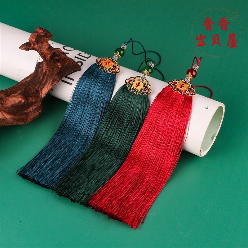 (1 cái)Tua rua cổ trang 15cm nhiều màu, Nguyên liệu làm trang sức cổ trang, Nguyên liệu diy