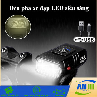 Đèn pha xe đạp LED siêu sáng, ánh sáng mạnh mẽ, khả năng chống nước, Phạm vi là xa