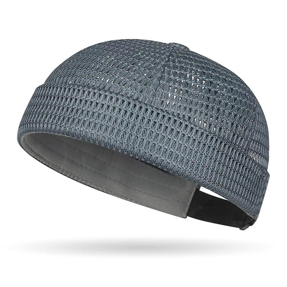 FEDAOG Docker Beanies Mũ, Lưới Siêu Nhẹ Mũ Da Dưa, Mùa Hè Không Vành Thoáng Khí Có Thể Điều Chỉnh Hip Hop Mũ Thủy Thủ Chủ Nhà Nắp