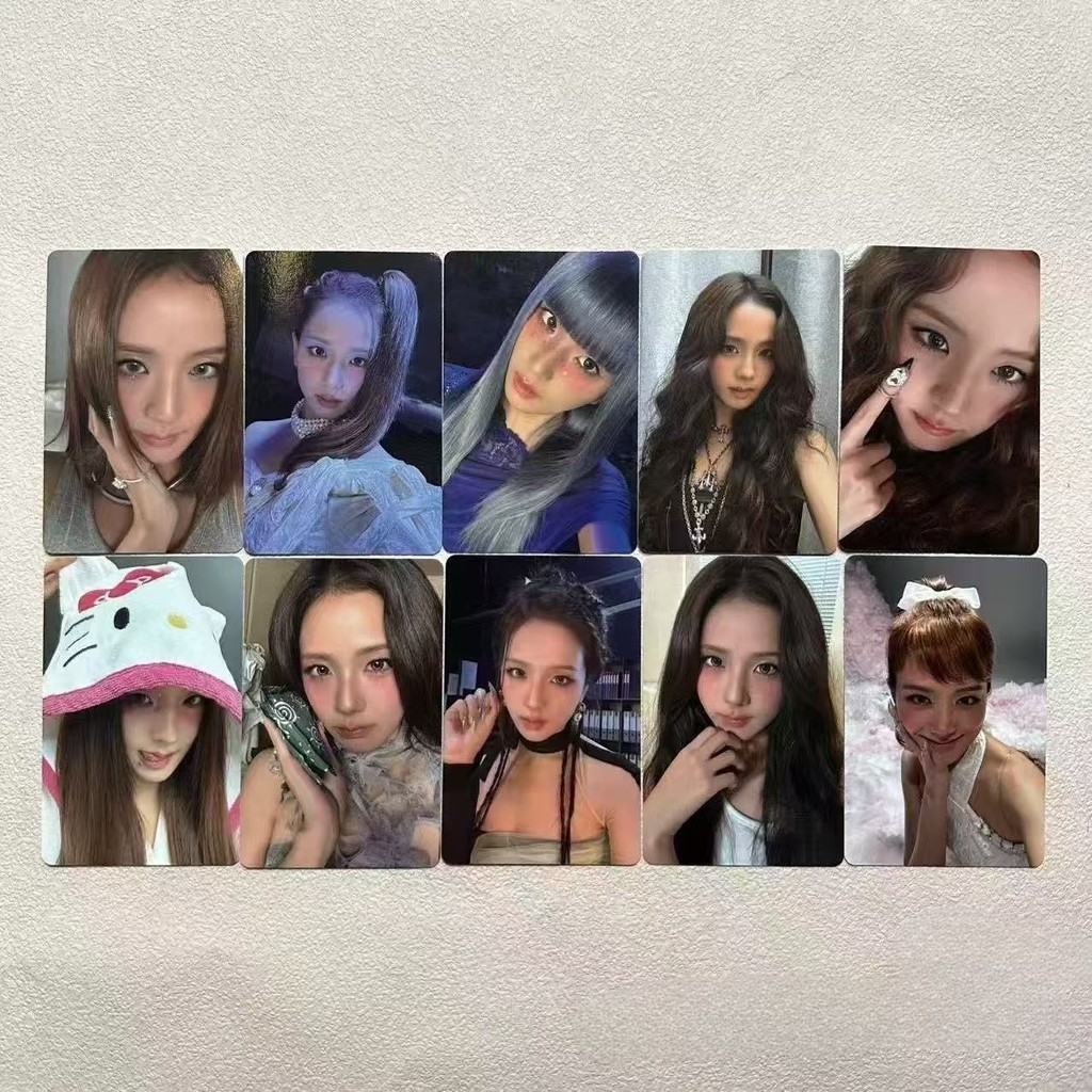 Album Solo của Kpop Idol Jisoo AMORTAGE Photocard Thẻ giao dịch ngẫu nhiên