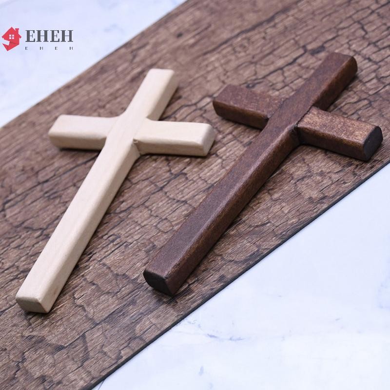 DỄ DÀNG Thánh Giá Gỗ Christian 12cm (4.7in) Tường Thánh Giá Dài Lớn Hai Màu