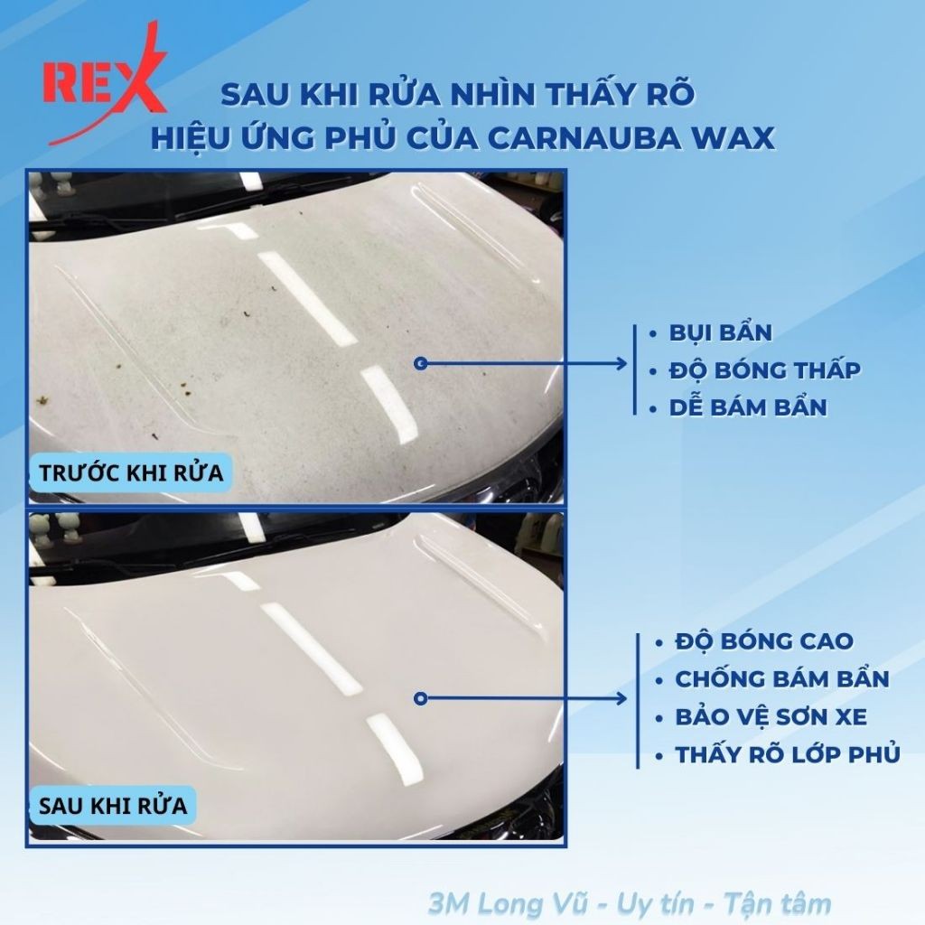 Nước rửa xe ô tô siêu bọt REX Car Wash With Wax RX1280
