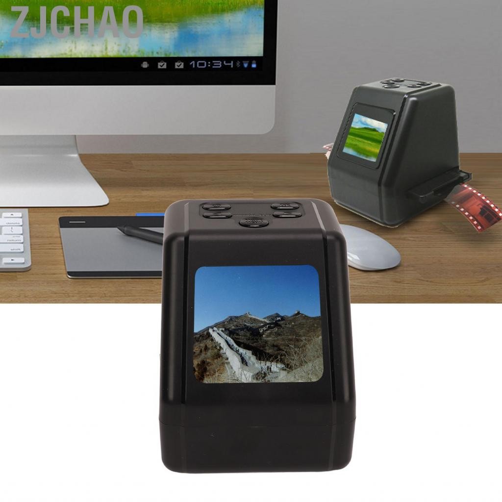 Zjchao Trượt máy quét âm với màn hình lớn 2.0 LCD Chuyển đổi màu b w Các tiêu cực Slide 135mm 126 110 Phim Super 8 đến 12MP JPEGS và Digitizer