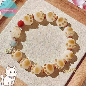 Sund Hoạt Hình Nhựa Móng Vuốt Vòng Tay May Mắn Cho Nữ Phong Cách Trung Hoa Nhỏ Dễ Thương Dân Tộc Trang Sức Cặp Đôi Sinh Viên Quà Tặng Sinh Nhật VN