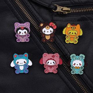 Balô phụ kiện Sanrio với pin kim loại hình Hello Kitty, Pochacco và Cinnamoroll - Quà tặng độc đáo cho bạn bè