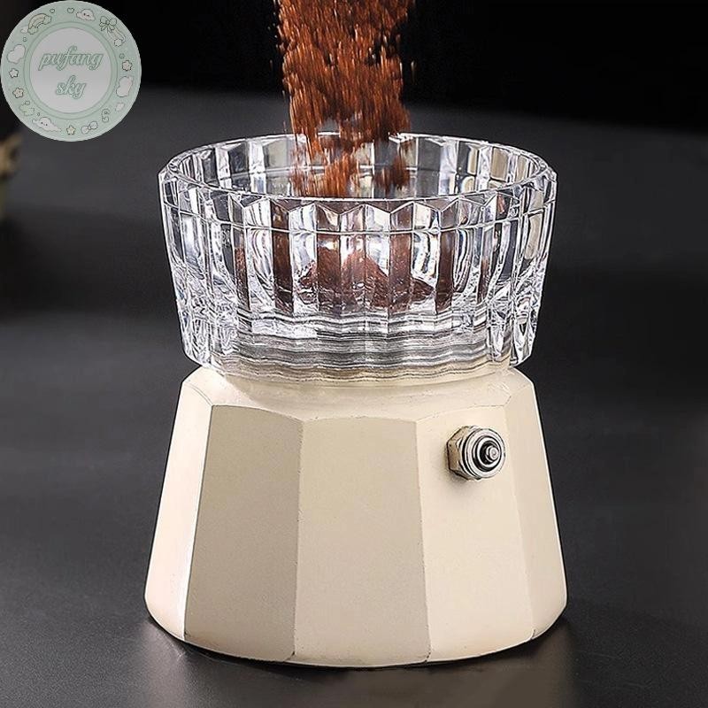 PUSKY 1 Cái Nhà Barista Phụ Kiện Cà Phê Tam Giác Cho Moka Nồi Xoay Định Lượng Vòng Cà Phê Nhà Phân Phối Leveler VN