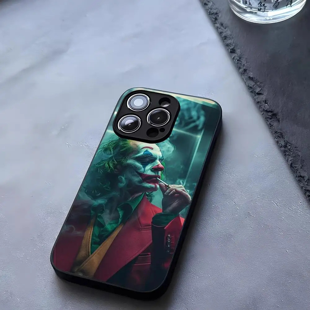 BK-1 Happy Face Joker Ốp Điện Thoại Kính Cường Lực Cho iPhone 13 14 12 17,15 11 Pro XS Max Plus Mini X XR 8 7 6s SE2020 Coque