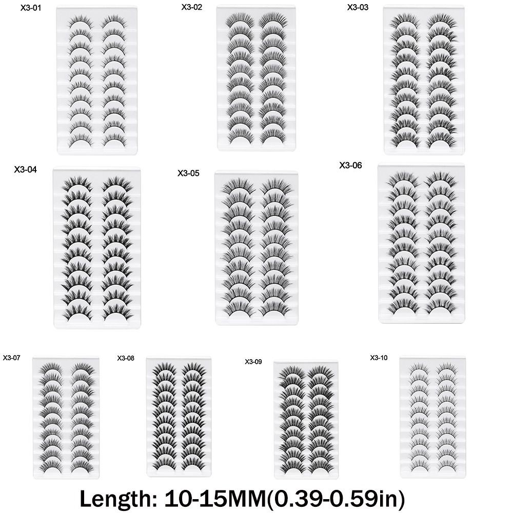 AFTEROF Faux Mink Lash, Lông mi giả thủ công không tàn nhẫn, Làm đẹp Full Strip Natrual Long Eye Dụng cụ trang điểm Eye Lash Extension