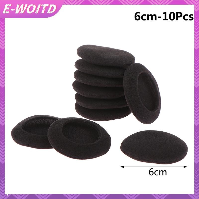E-woitd 2/10 Miếng Đệm Tai Nghe Bọt Dày Đệm Tai 3.5 / 4.5 / 5.5 / 6cm Cho Tai Nghe Tròn HNVN